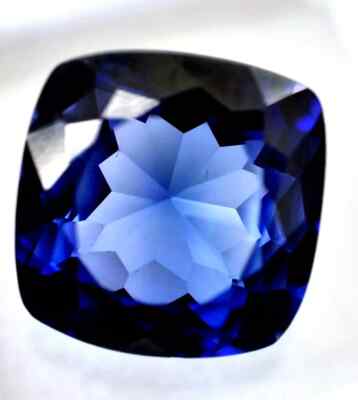 25+ Ct Natural Kashmiri Royal Blue Sapphire Certified Cushion Cut Gemstone New