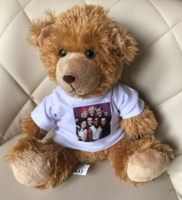 S CLUB 7 8 inch CUDDLY TEDDY BEAR Rachel Stevens JO O'MEARA Hannah Spearritt