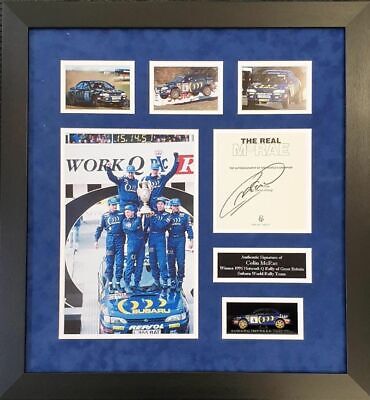 COLIN MCRAE WORLD RALLY CHAMPION Signed Montage AFTAL
