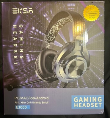 EKSA E3000 Gaming Headset Wired headphones with Noise Cancelation