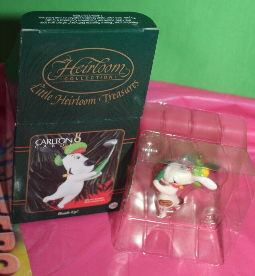 Carlton Heirloom Little Treasures Head's Up Christmas Holiday Ornament 149
