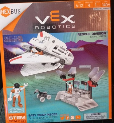 Space Explorers Rescue Division Construction Kit HEXBUG VEX  Stem Based Shuttle