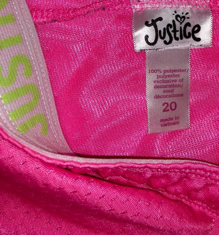Justice Pink Shorts size 20 athletic
