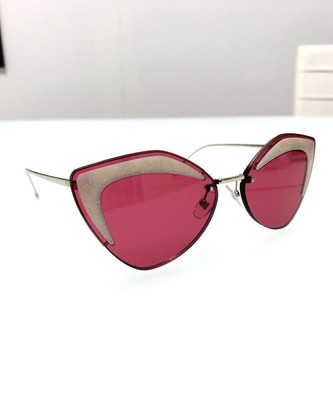 Pre-owned Fendi 0355s-c9a4s (no Case) Red/red Sunglasses