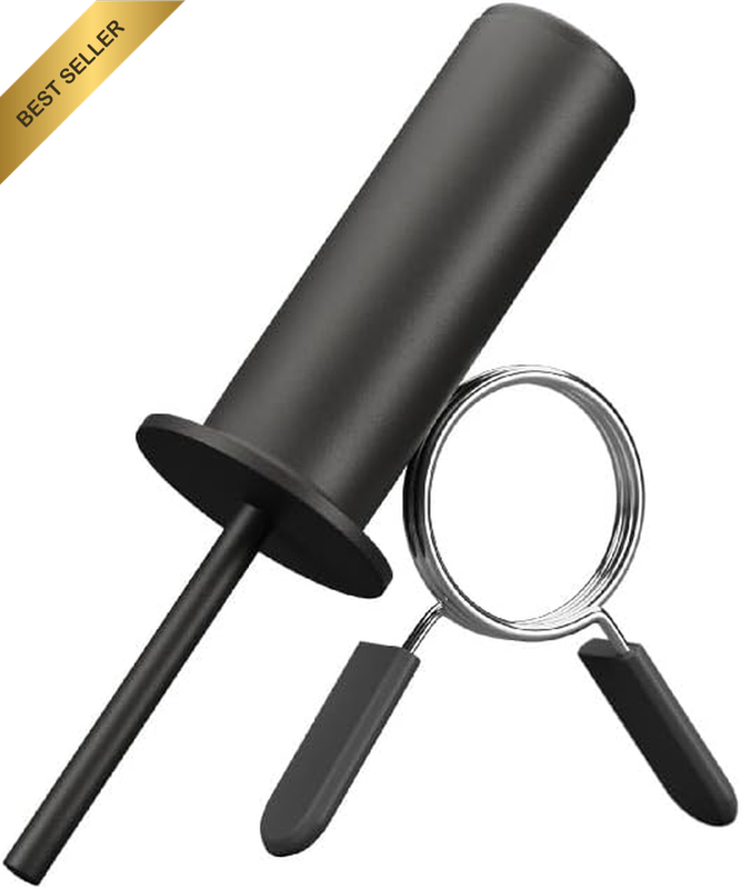 Weight Stack Extender Pin, Solid Steel Weight Stack Pin with Spring Clip Collar