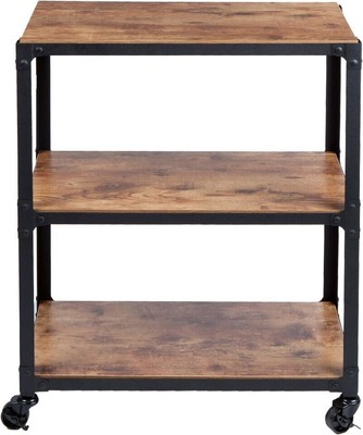 Mind Reader Bar Cart, Rolling Cart, Microwave Stand, 3-Tier, Coffee Cart