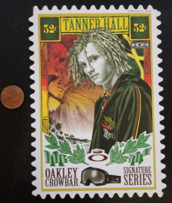 OAKLEY 2008 TANNER HALL SKI dealer promo display card 2 Flawless New Old Stock