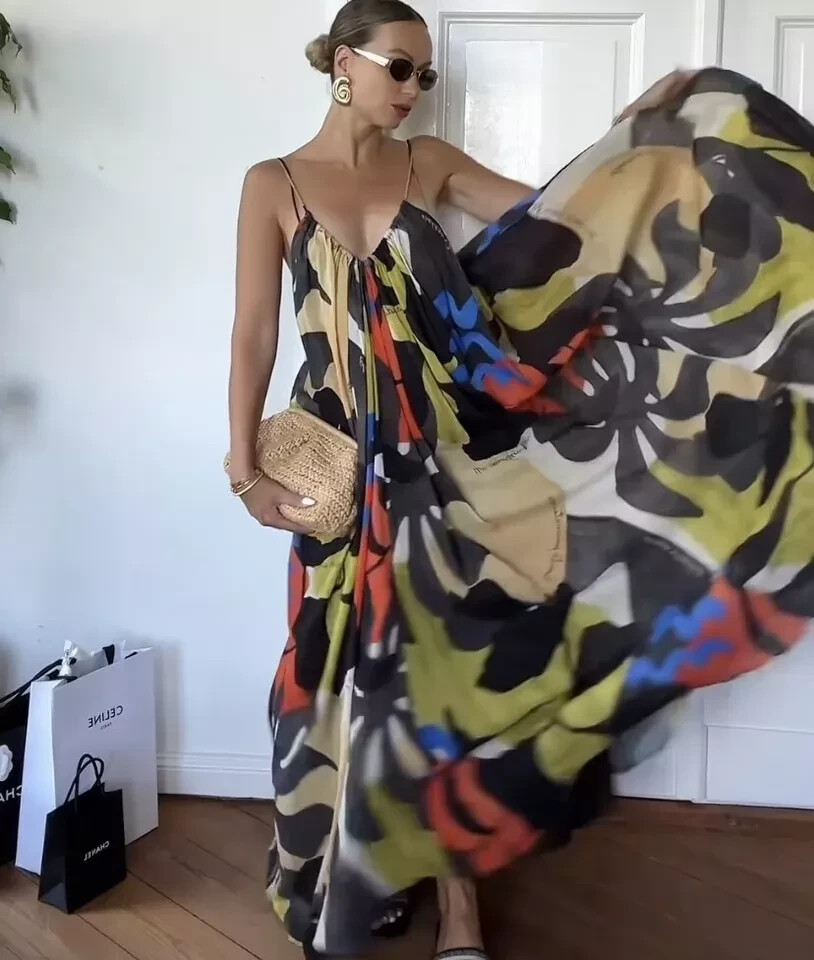 L@@K H&M Limited Edition Loose Multicolored ALine Strappy