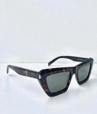 Pre-owned Saint Laurent Yves  Sl467-002-52 Havana Sunglasses
