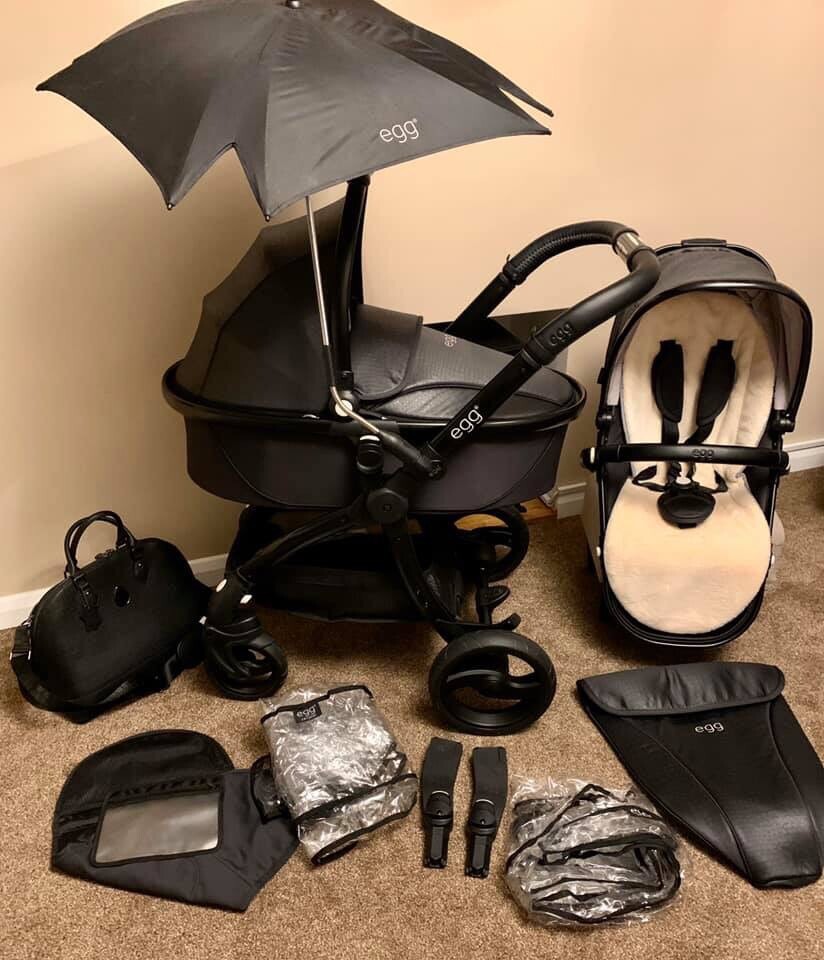 egg pram parasol