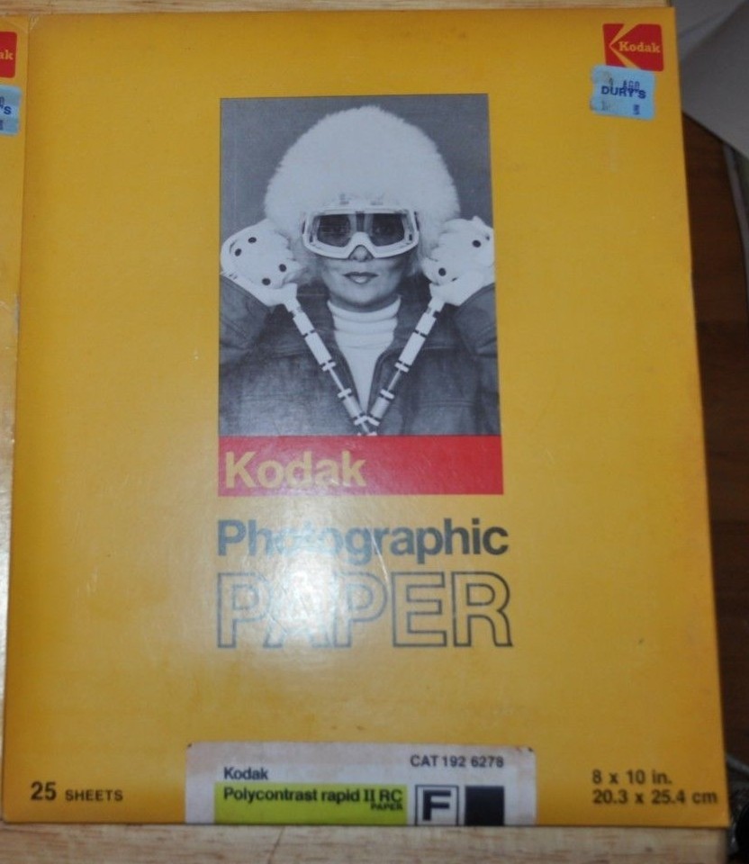 Vintage Kodak Photographic Paper 8X10 Polycontrast Rapid II RC Paper 50 Sheets