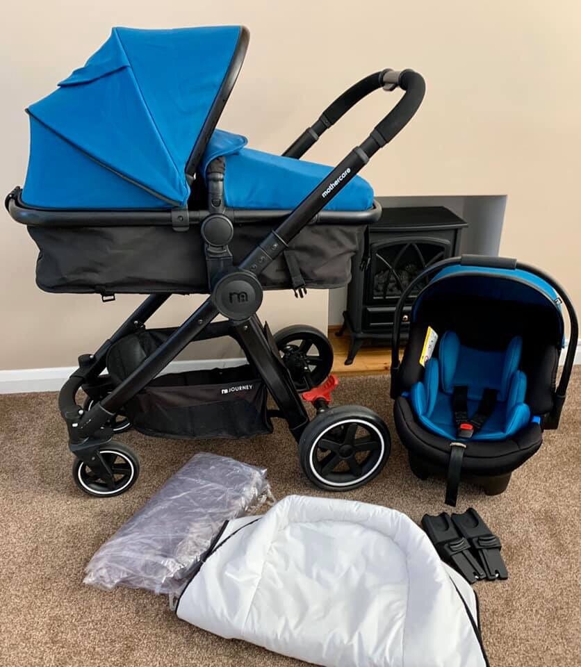 Mothercare Journey Travel System / Pram/ Pushchair Teal in