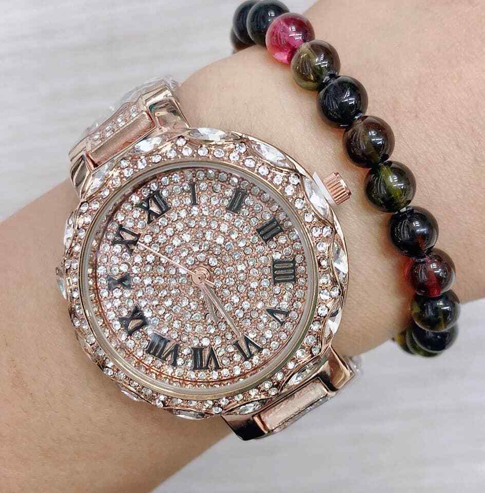 Orologio Da Polso Per Donna Meibin Quarzo Moda Fashion Brillantini 005 lac