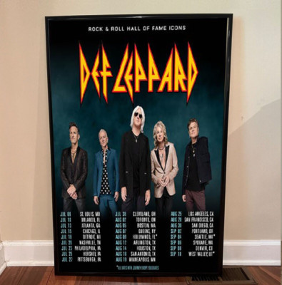 Def Leppard The Summer Stadium Tour 2024 Schedule Date List With Journey Poster