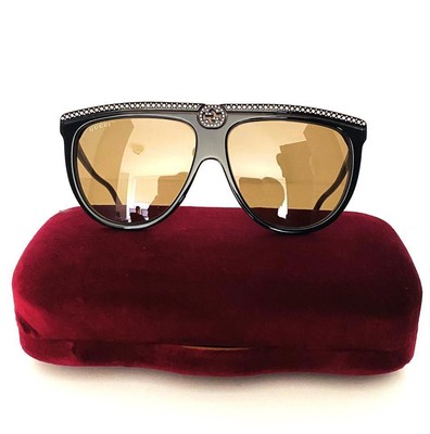 GUCCI GUCCI GG0732S-005-61 BLACK SUNGLASSES