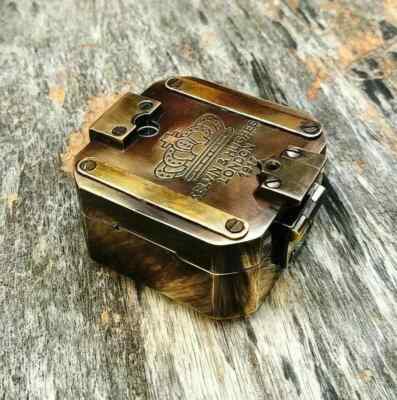 Surveying Nautical Compass Antique Brass Brunton Pocket Compass Nautical Gift
