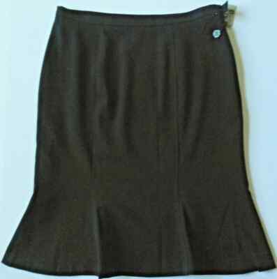 Max Studio Women's Metro Mix Wear Black Crepe Career Skirt Size 4 NWT