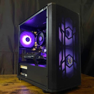 Custom RGB Gaming Desktop PC Intel Core i7 3.40 Quad 32 GB SSD Nvidia RTX 3060
