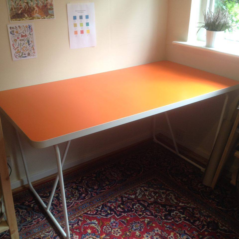 Backaryd/Rydeback IKEA Orange and White table in Toxteth, Merseyside Gumtree