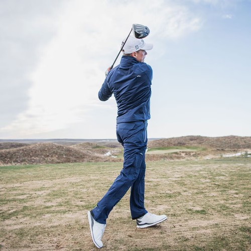 Pre-owned Kjus Gemini Full Zip Golf Jacket $549 Reversible Blue Silver Men's Xl Size 54