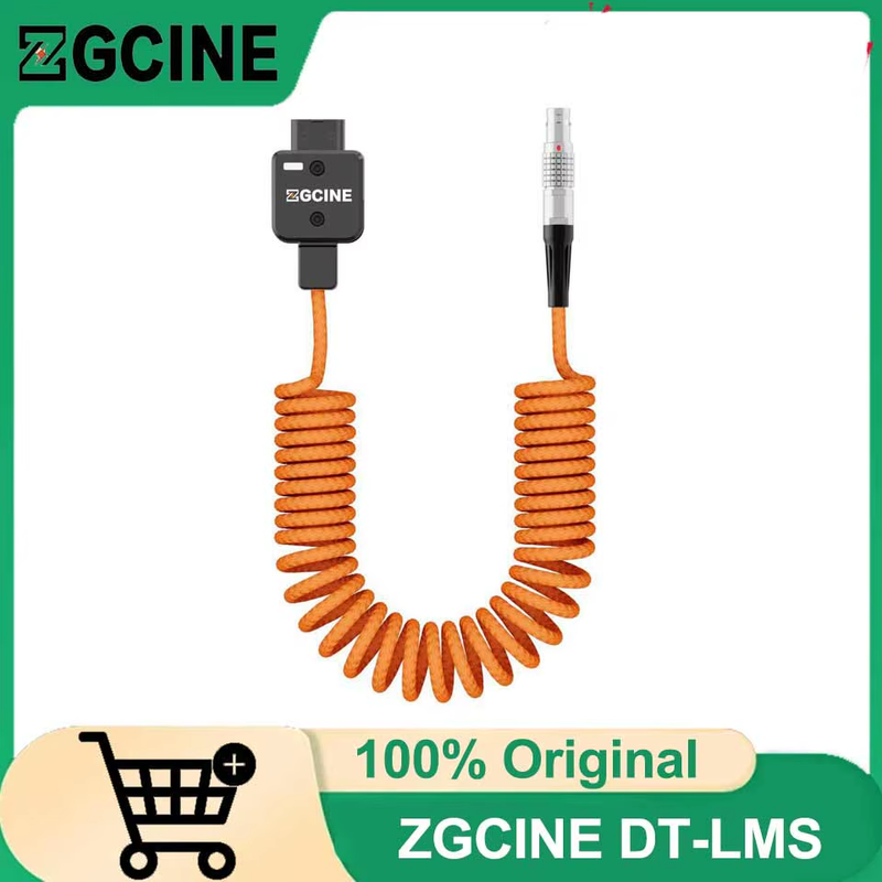 ZGCINE DT-LMS DTap to Lemo 2Pin Male Power Cable for Select RED ARRI and SONY Ca
