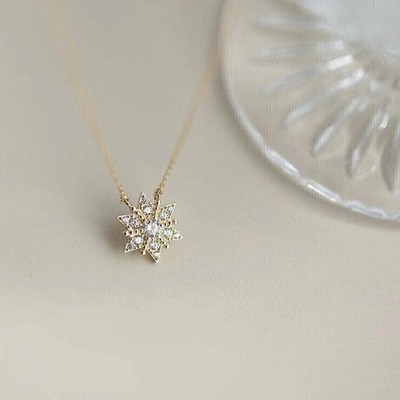 Round Lab Created Diamond Wedding Pendant 14K Yellow Gold Plated 18'' Chain