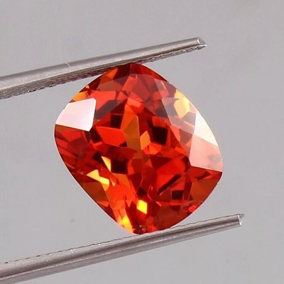 13.8 Ct+ Natural Ceylon Padparadscha Sapphire Loose Cushion Certified Gemstone