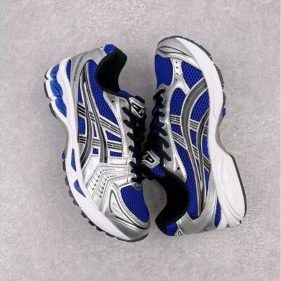 New Asics Gel Kayano 14 ''1201A019-401'' Monaco blue and silver two-tone casual sh