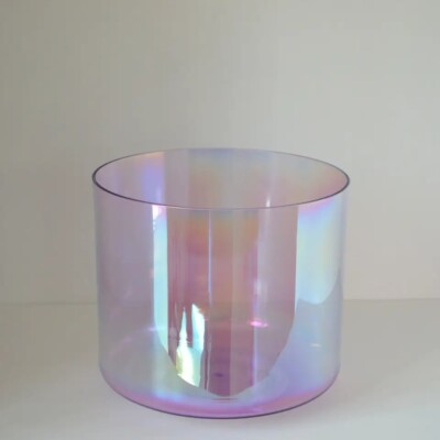 5.25'' B Note Crown Chakra Alchemy Purple Crystal Singing Bowl for Sound Healing