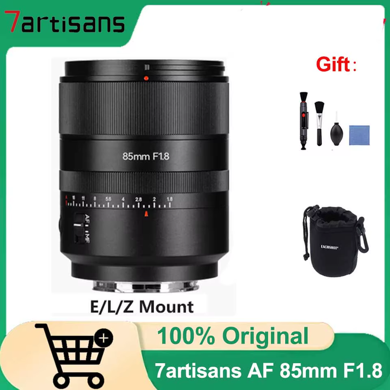 7artisans 85mm F1.8 Auto Focus STM Full Frame Large Aperture Prime Lens for Sony