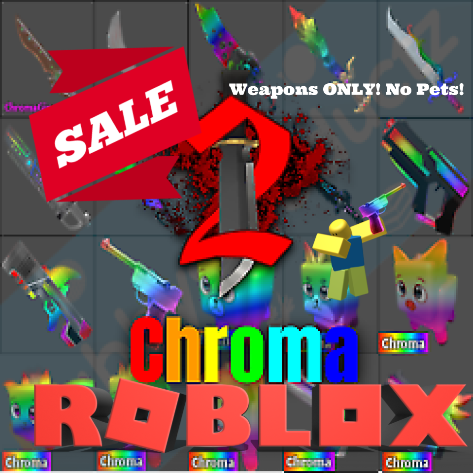 Soltekonline Roblox Murder Mystery 2 Mm2 Chromas Chroma Knives And Guns - roblox murderer mystery 2 vip server