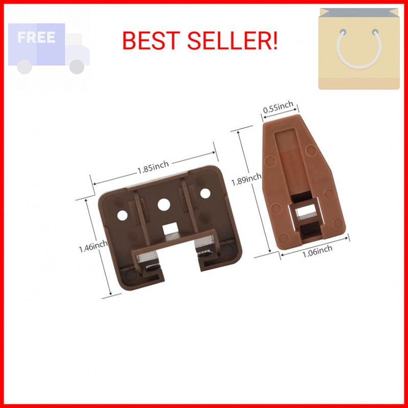 Plastic Drawer Slides 2 Pack Replacement Part for Center Mount Dresser Slides
