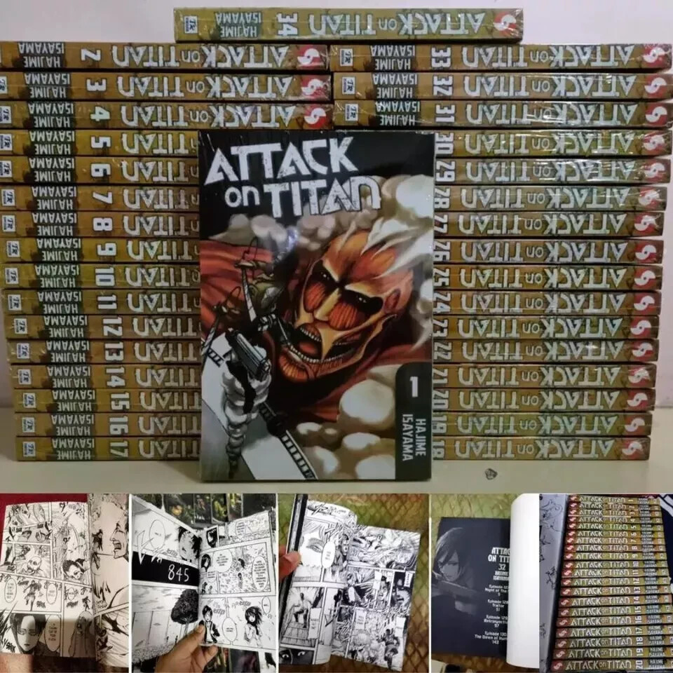 ATTACK ON TITAN　1〜12セット　進撃の巨人　英語版 ATTACK ON TITAN BOOK SET #'s 1-12: Hajime Isayama
