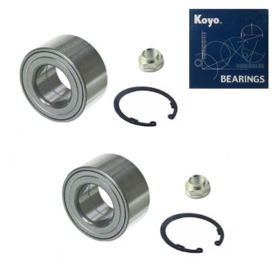 Front Wheel Hub Bearing & Nut & Ring OEM KOYO For 01-07 TOYOTA SEQUOIA 4WD PAIR