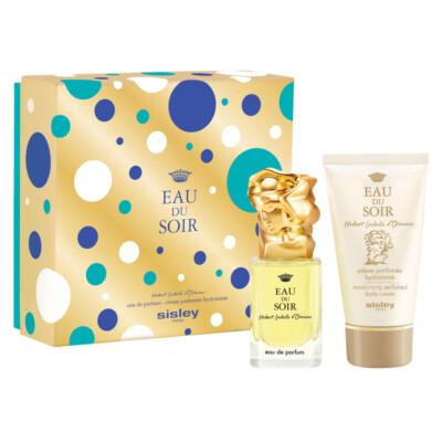 SISLEY EAU DU SOIR GIFT SET 1/1.0 oz (30ml) EDP Spray + 1.6 oz (50ml) Body Cream