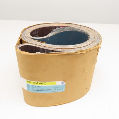 Hermes Abrasives RB 484 44 Z 7'' x 93'' Abrasive Sanding Belt 120 Grit Lot Of 10