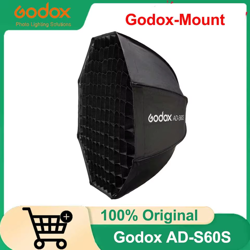 AD-S60S 60cm Umbrella Softbox with Honeycomb Grid Mount Softbox for AD400Pro AD