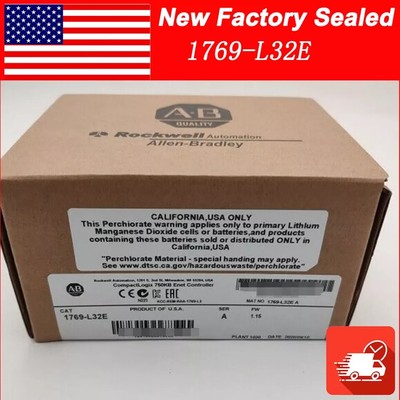 New Allen-Bradley 1769-L32E /A CompactLogix EtherNet Processor 750KB 1769L32E