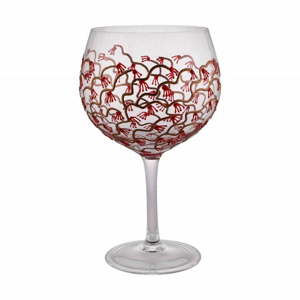 Glass Red Gin Glasses
