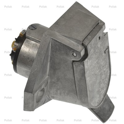 Pollak Trailer Wiring Connector 11-720EP Vehicle Side; 7-Way Round Socket