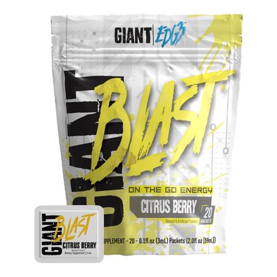 Giant Edge Series Giant Blast - On the Go Energy Formula, Caffeinated Energy ...