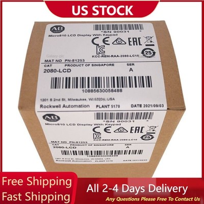 2080-LCD New Allen-Bradley Sealed 2080LCD Micro810 LCD Display with Keypad AB