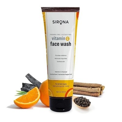 Sirona Vitamin C Face Wash for Men & Women 125 ml (Pack of 1)