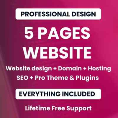 Professional Website Design and Development Services for Sale