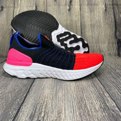 Nike React Phantom Run Flyknit 2 Black/Hyper Pink/Crimson WMNS 7 DX2354-001