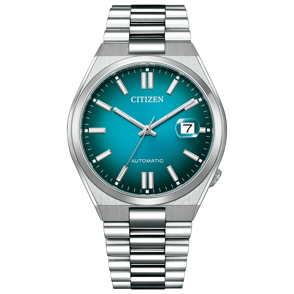 Pre-owned Citizen Men's Watch Nj0151-88x Tsuyosa Automatic Green Gradation Dial