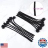 6 Inch 0.4cm Thickness Dreadlock Extensions Human Hair 40 Strands Locs Extensions Real Human Hair, Natural Black for Women Men Kids Full Handmade Permanent Locs Can Be Dyed and Bleached