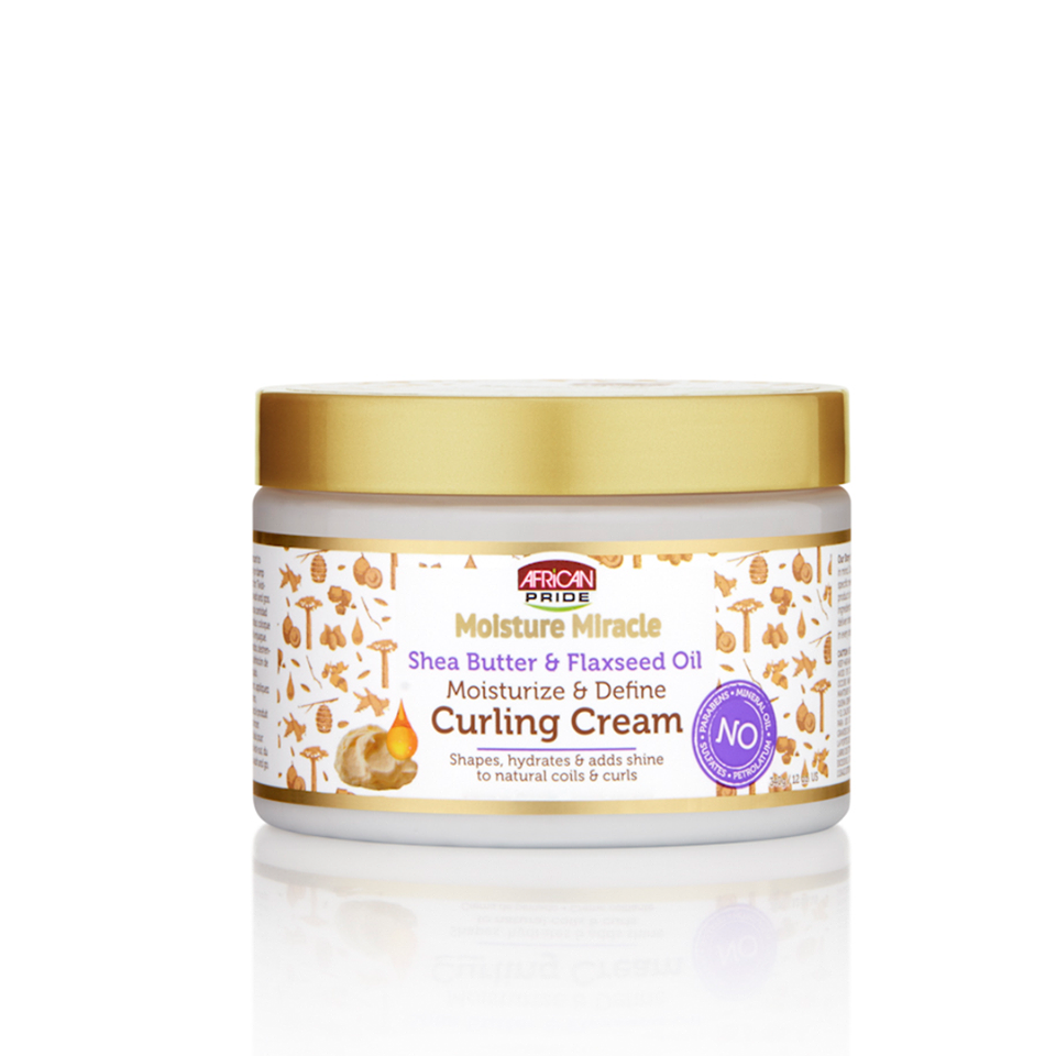African Pride Moisture Miracle Shea Butter Flaxseed Oil Curling