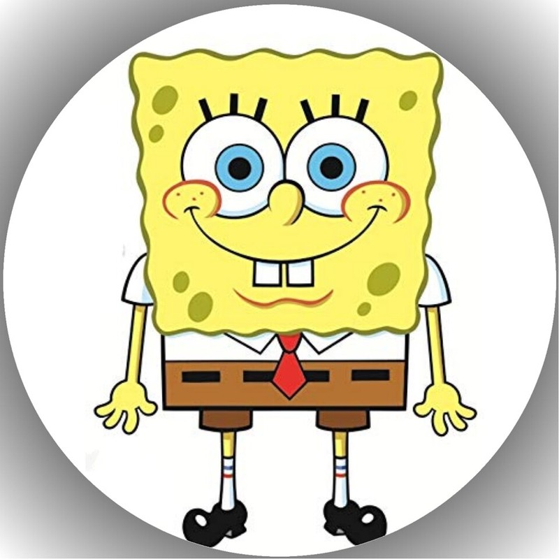 Tortenaufleger Geburtstag Tortenbild Fondant Oblate Spongebob L34