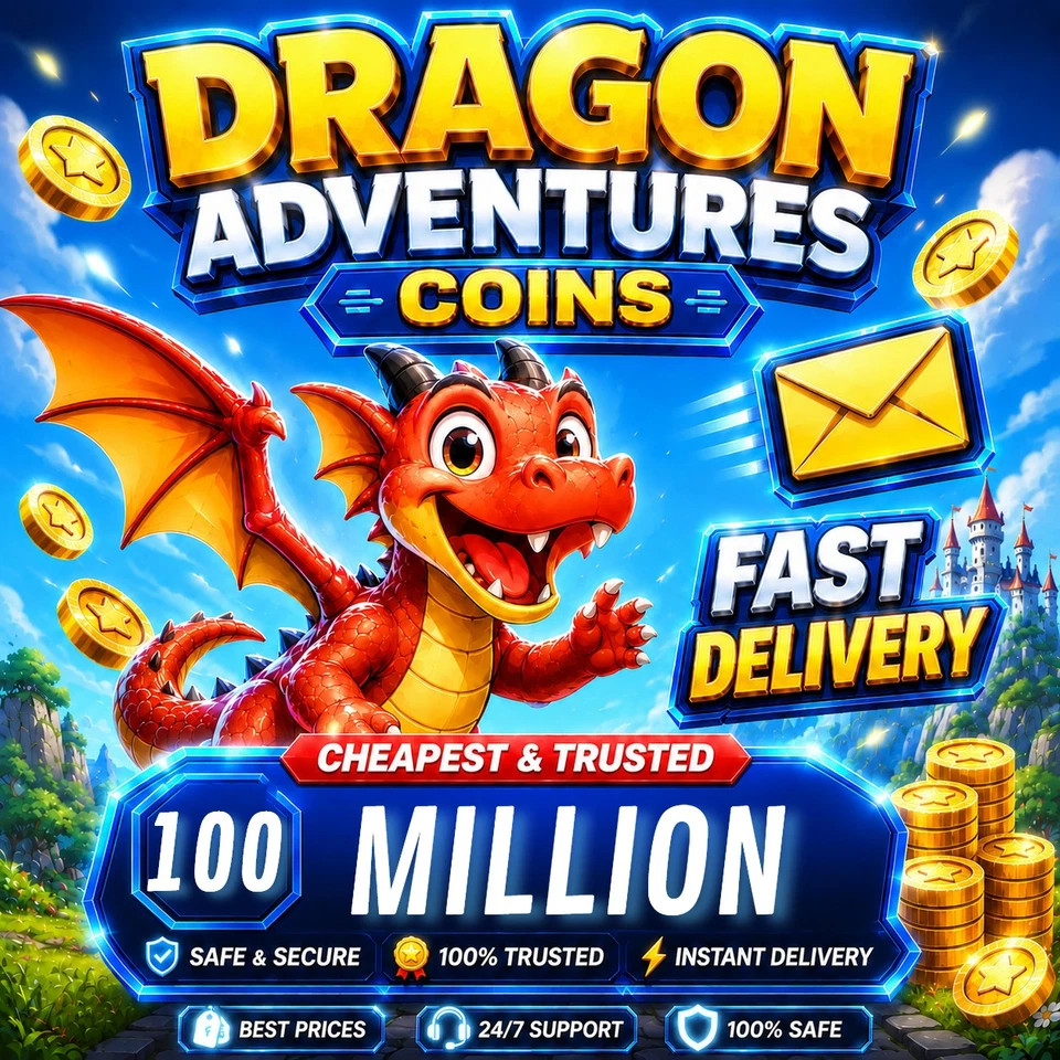 DRAGON ADVENTURES 100 MILLION COINS 🟢INSTANT🟢 FLASH DEAL⚡⚡DA COINS 100 MILLION